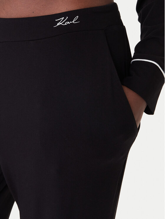 KARL LAGERFELD KARL LAGERFELD Piżama B1W45010 Czarny Relaxed Fit