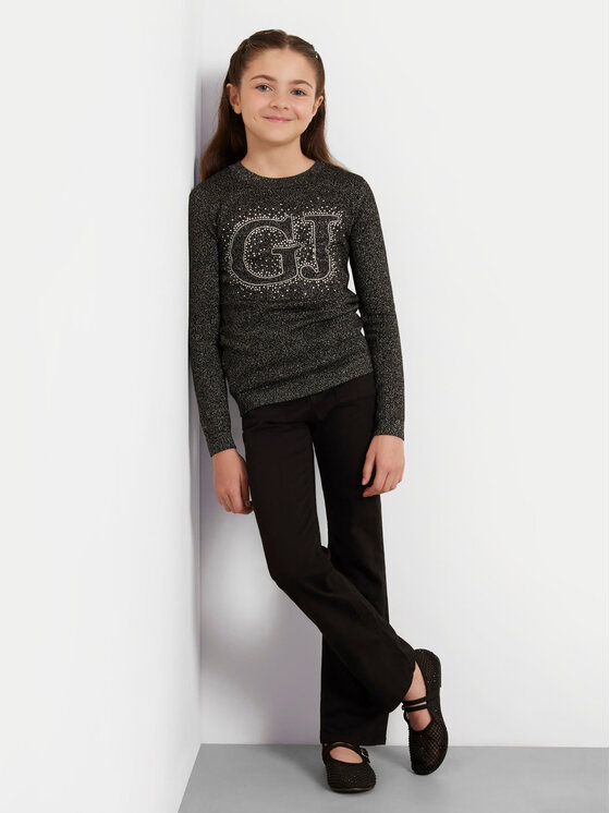 Guess Guess Džemper J4YR00 Z3FP0 Crna Regular Fit