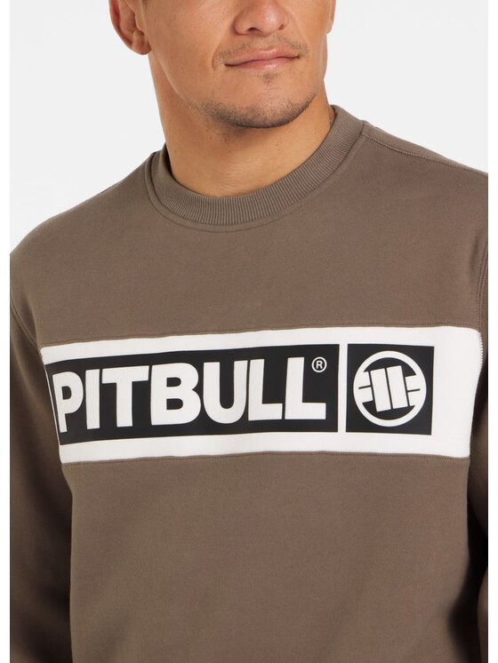 PITBULL PITBULL Bluza Bluza męska Sherwood S Brązowy Regular Fit