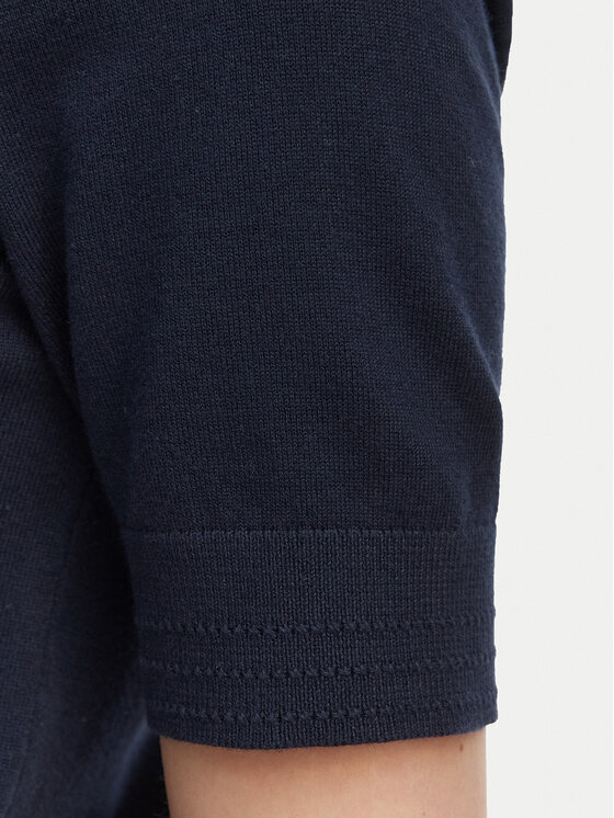 Tommy Hilfiger Tommy Hilfiger Pulover WW0WW49705 Bleumarin Slim Fit