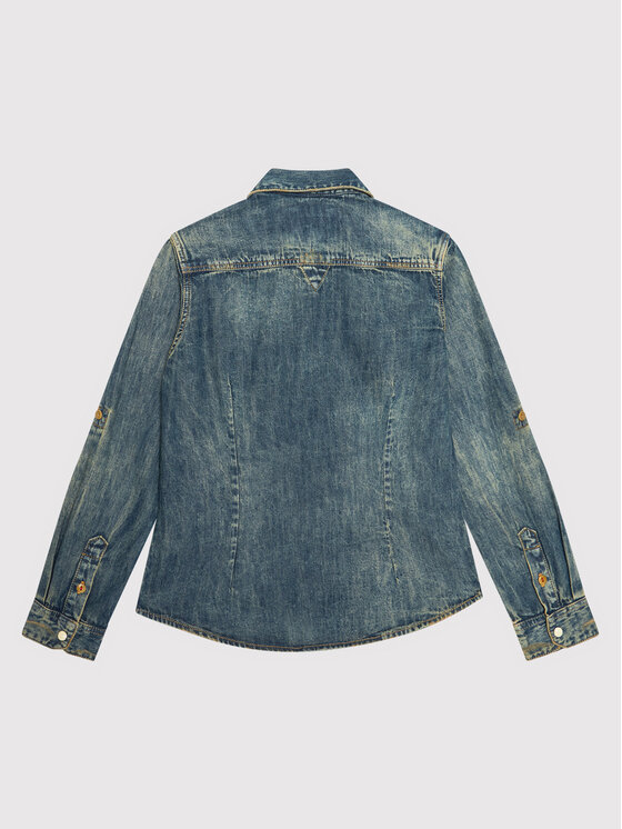 Camicia di jeans L1BH10 D14LB Blu scuro Regular
