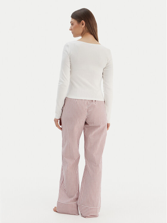 Tommy Hilfiger Tommy Hilfiger Pigiama UW0UW06143 Écru Regular Fit