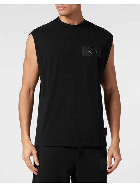 Plein Sport Plein Sport Tank top 14171 Czarny Regular Fit