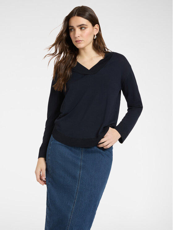 Elena Mirò Elena Mirò Sweter M556Z000697N034 Niebieski Boxy Fit