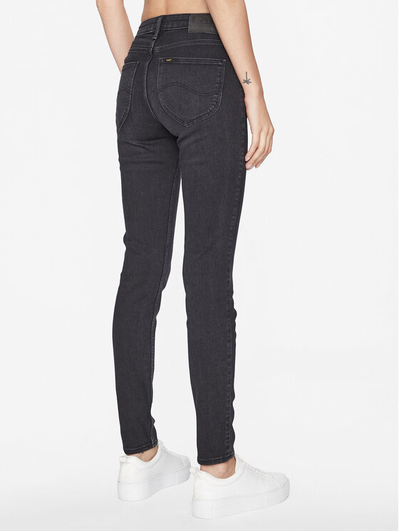 Lee Lee Jeansy 112341963 Czarny Skinny Fit
