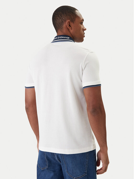 Armani Exchange Armani Exchange Polokošeľa XM002350 AF10366 U0009 Biela Regular Fit