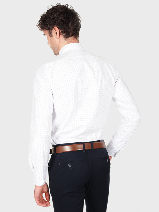 Evenemen Evenemen Koszula STAMPA K60081 Biały Slim Fit