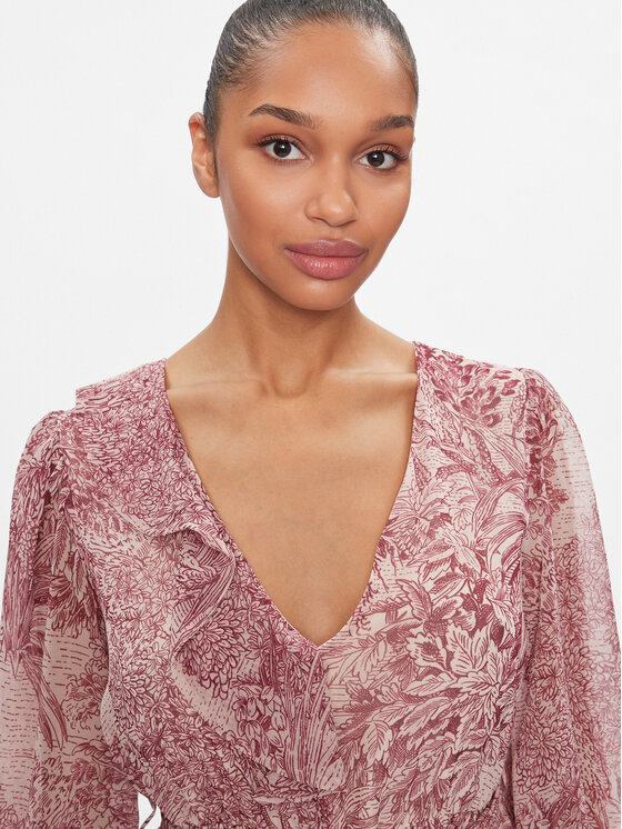 ViCOLO ViCOLO Kleid für den Alltag TR0280 Rosa Regular Fit