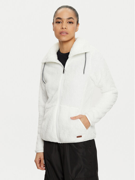 Protest Felpa di pile Riri 3693300 Bianco Regular Fit, taglia : S