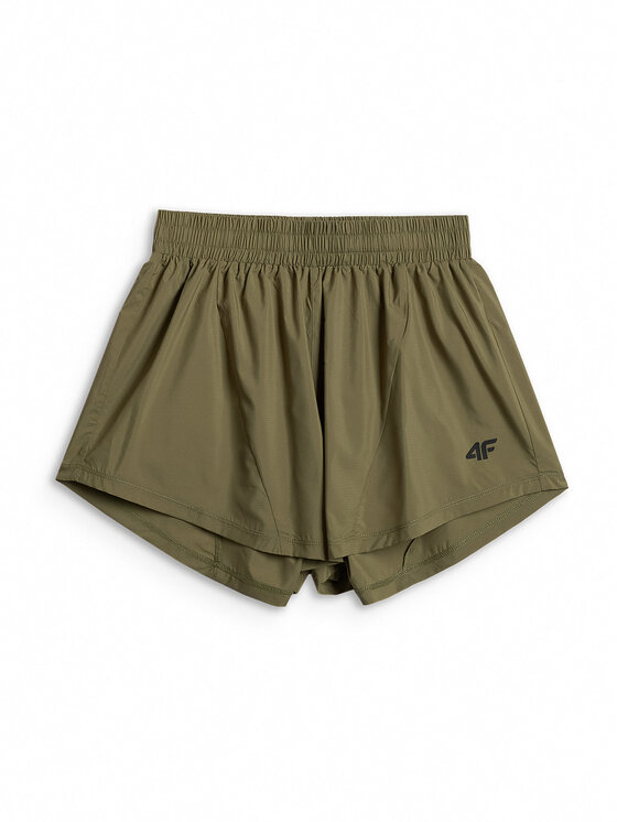 4F 4F Szorty sportowe SOLAR PUNK Khaki Regular Fit