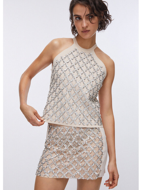 Liu Jo Liu Jo Maglione PA6048MS99EX0753 Crema Regular Fit