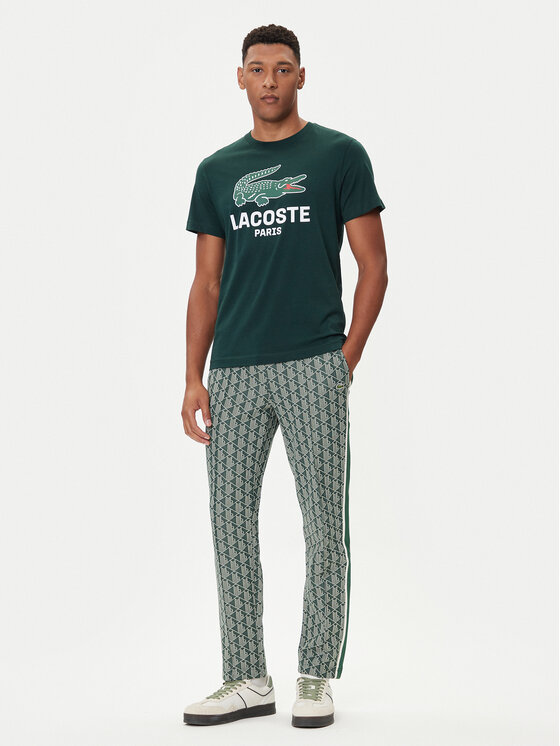 Lacoste Lacoste Tričko TH5634 Zelená Regular Fit