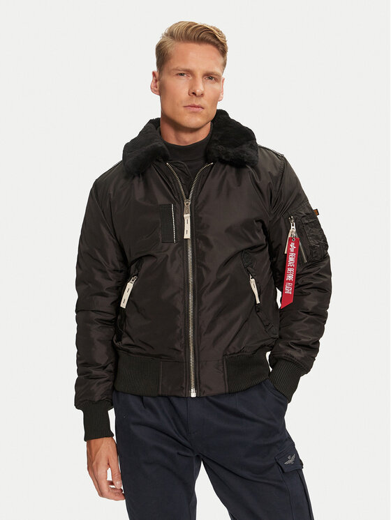 Alpha Industries Alpha Industries Kurtka bomber 143104 Czarny Regular Fit