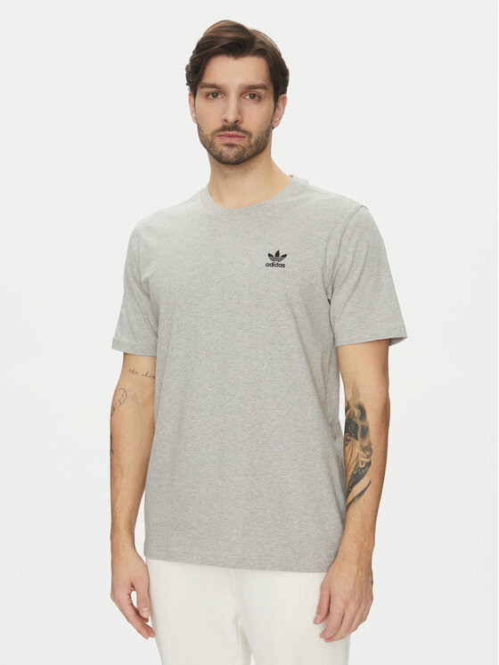 adidas Męski T-Shirt, rozmiar L, Szary, Trefoil Essentials JC9988