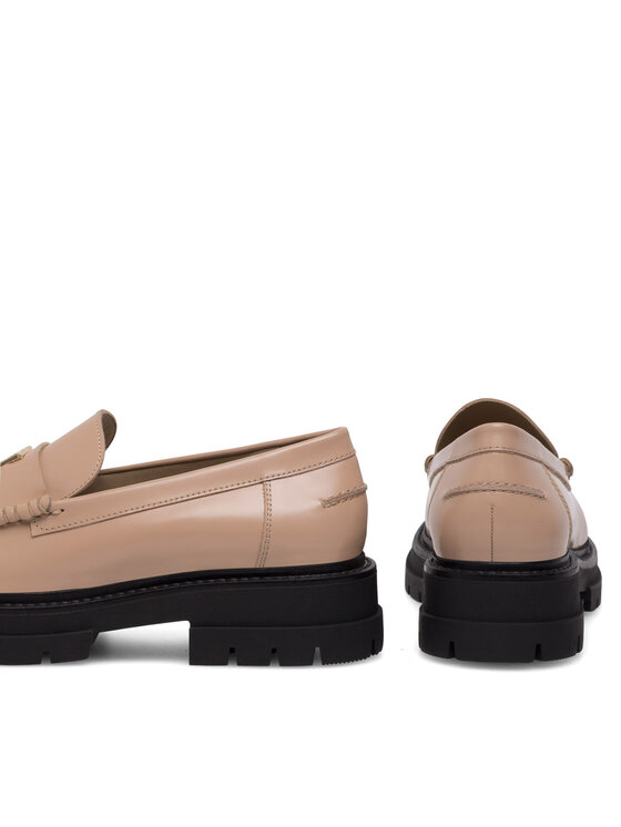 Badura Badura Loafersy PAOLA-112890 Beżowy