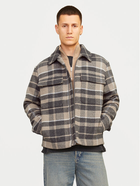 Jack & Jones Jack & Jones Särkjakk Russel 12259393 Beež Relaxed Fit