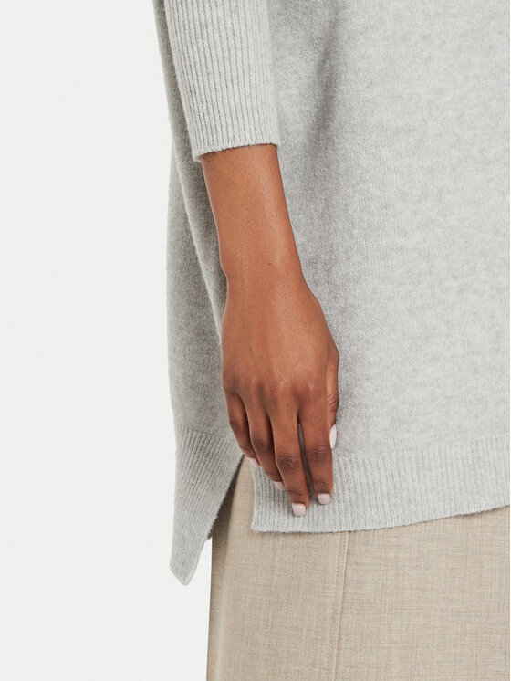 Kontatto Kontatto Rollkragenpullover 3M0140 Grau Relaxed Fit