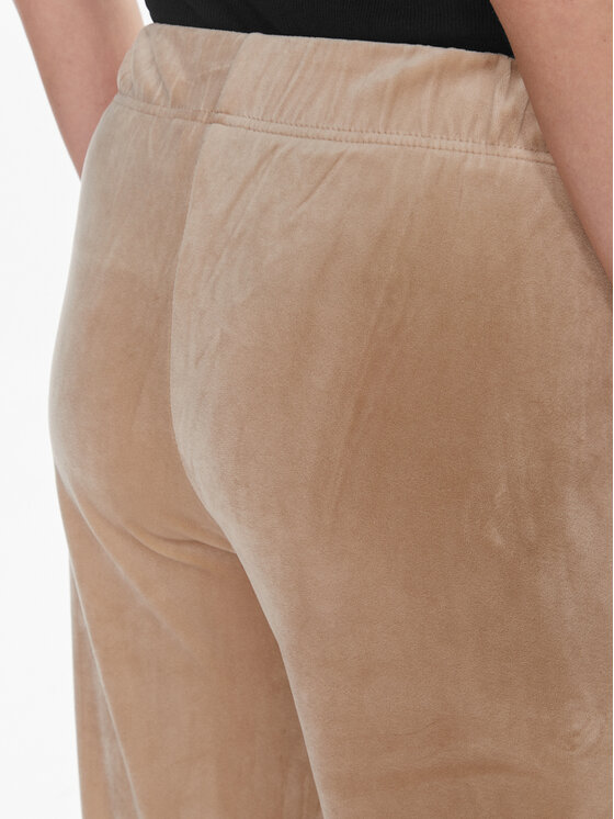 ONLY ONLY Spodnie dzianinowe Rebel 15311822 Beżowy Straight Fit