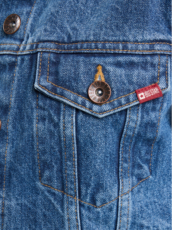 BIG STAR BIG STAR Kurtka jeansowa JOSEPHINE Niebieski Basic Fit