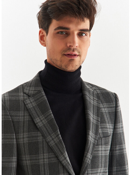 Pako Lorente Pako Lorente Marynarka P22WF-3G-002 Szary Slim Fit