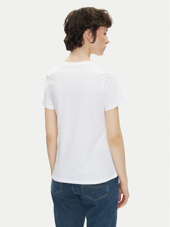 Pepe Jeans Pepe Jeans T-Shirt Rosalind PL506034 Bílá Regular Fit