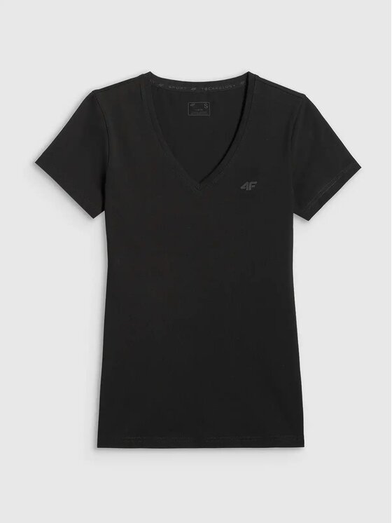 4F 4F T-Shirt 4FWMM00TTSHF3307-20S-27M-31S Czarny Regular Fit