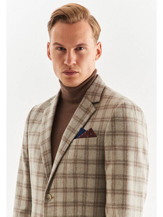 Pako Lorente Pako Lorente Marynarka P22WP-3X-034 Beżowy Slim Fit