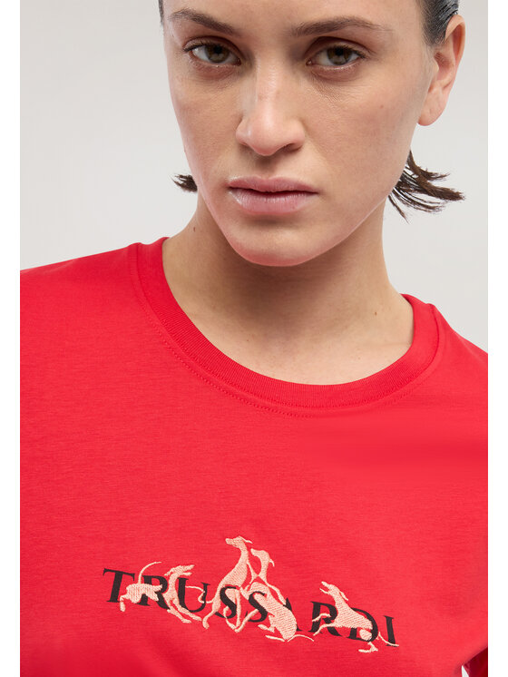 Trussardi Trussardi T-shirt G1336000245N016 Rosso Regular Fit
