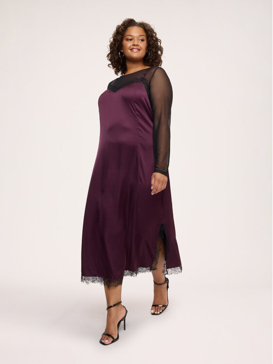 Fiorella Rubino Fiorella Rubino Sukienka wieczorowa 7073L001269N036 Bordowy A-Line Fit