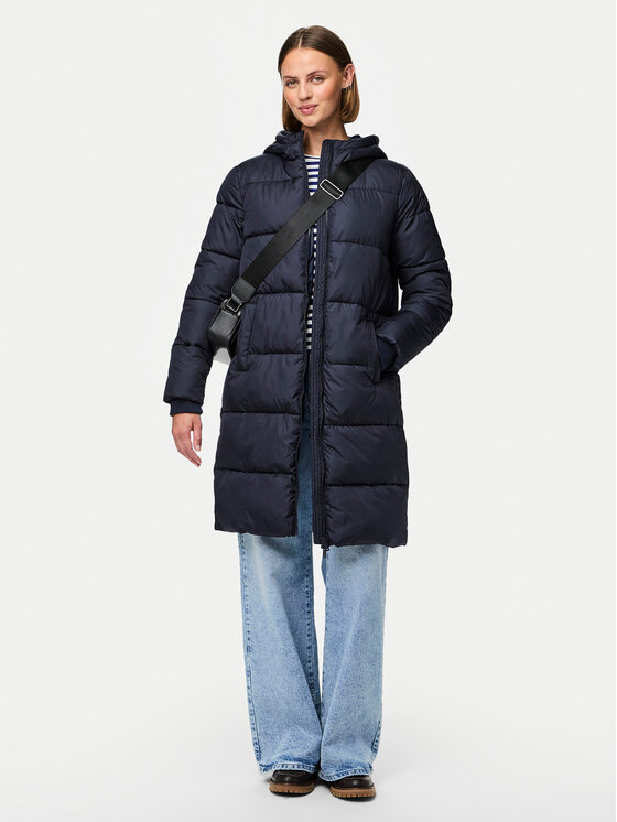 Pieces Pieces Télikabát 17115627 Sötétkék Regular Fit