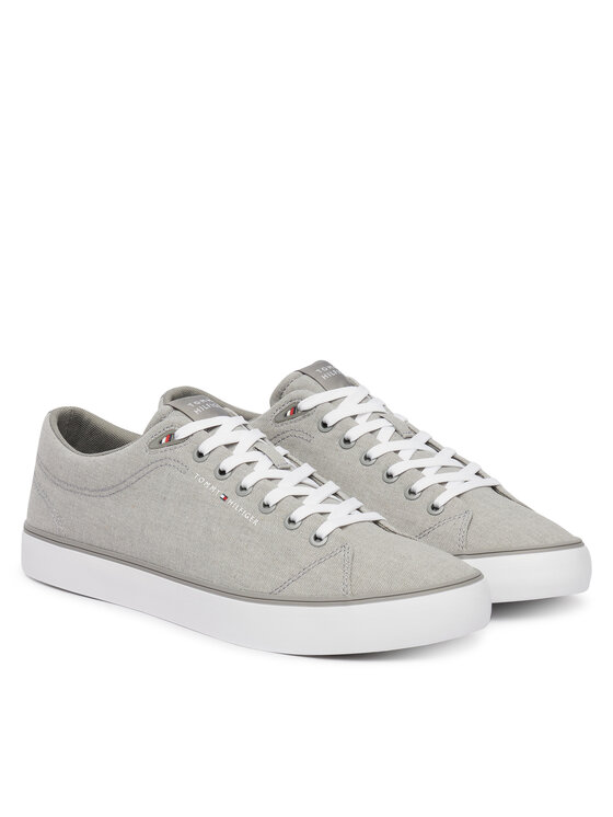Tommy Hilfiger Tommy Hilfiger Tenisky Th Hi Vulc Core Low Chambray FM0FM05818 Sivá
