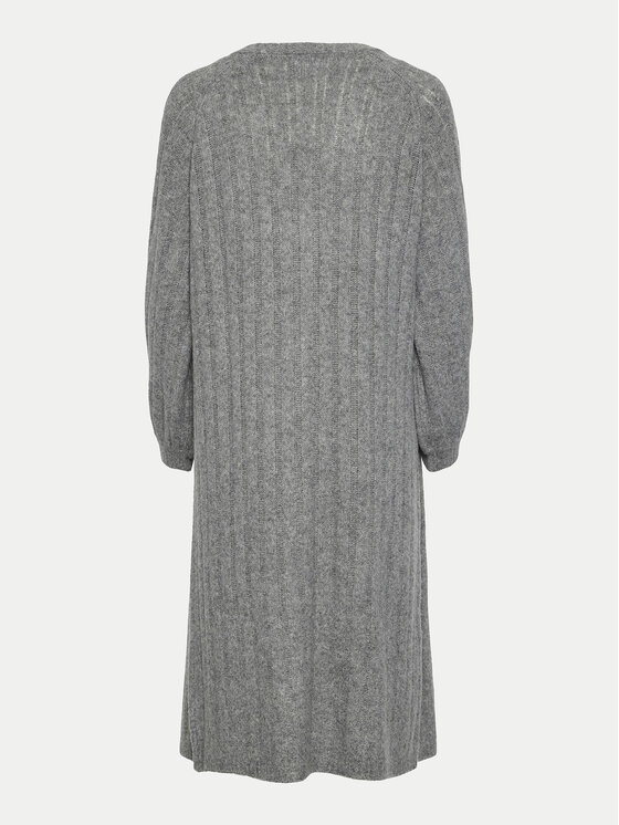 Pieces Pieces Pletena jopica Maggy 17150959 Siva Loose Fit