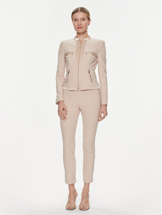 Marciano Guess Marciano Guess Штани з тканини Karen 4RGB02 6869Z Бежевий Slim Fit