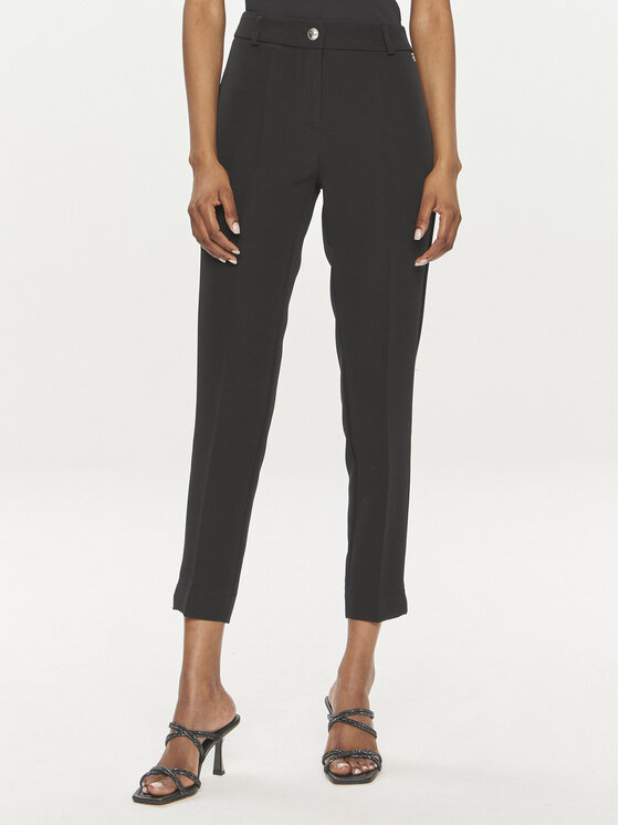 Maryley Bavlnené nohavice 24EB52Z/M23/43NE Čierna Regular Fit
