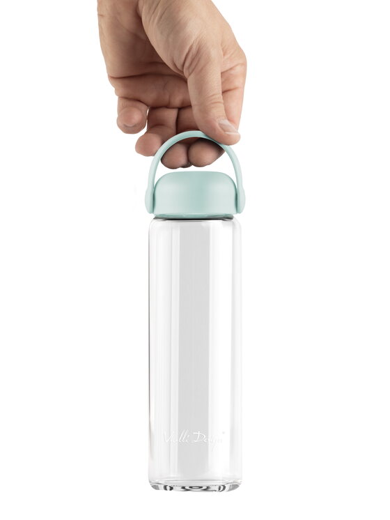 Vialli Design Vialli Design Butelka na wodę SZKLANA BUTELKA NA WODĘ 540ML FUORI MIĘT.30251 Zielony
