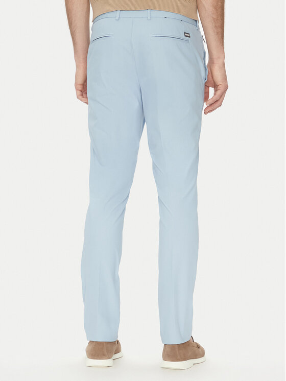 BOSS BOSS Medžiaginės kelnės Kaito1_T 50487754 Žydra Slim Fit