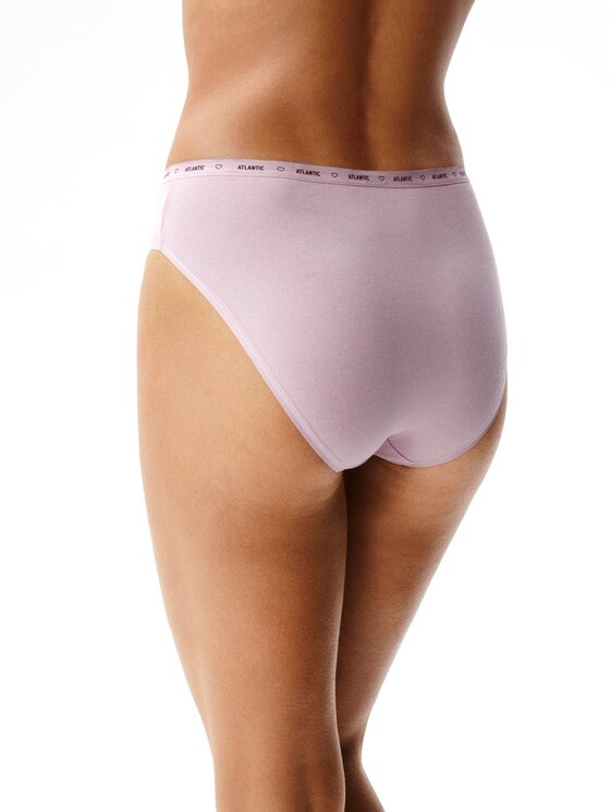 Atlantic Atlantic Figi klasyczne flat elastic Różowy