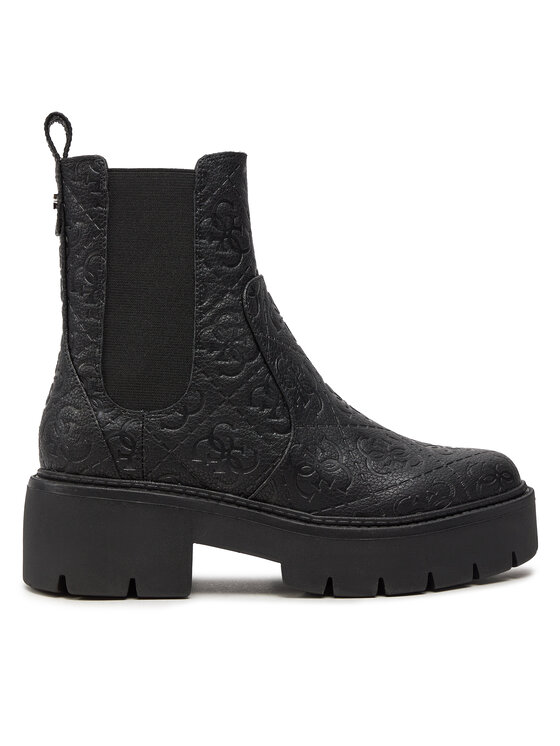 Guess Guess Kotníková obuv s elastickým prvkem Shuze FLTSHU FAL10 Černá
