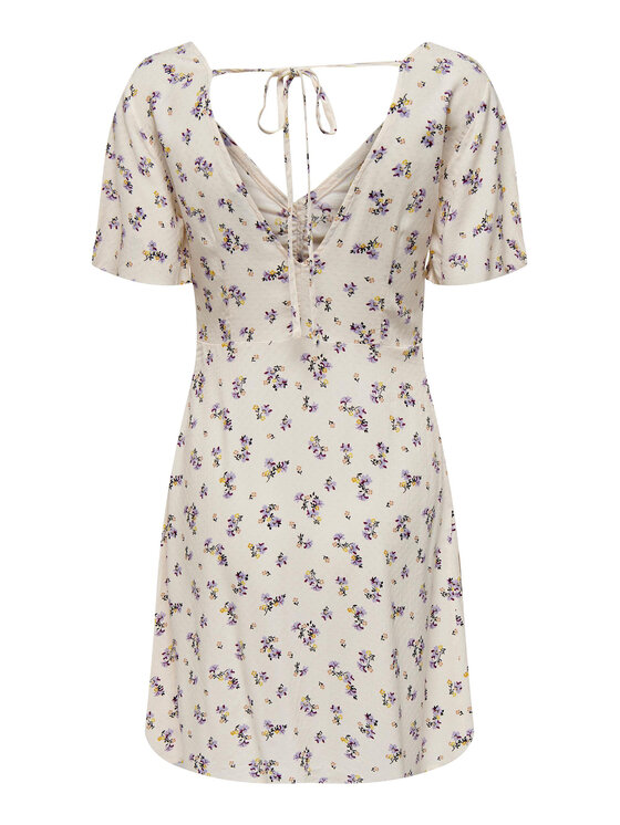 ONLY ONLY Sukienka codzienna 15299142 Écru Regular Fit