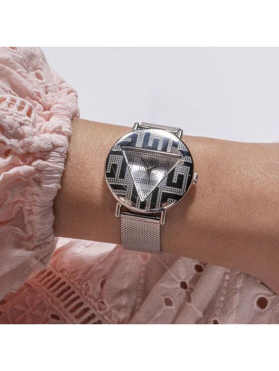 Guess Guess Hodinky GW0527L1 Stříbrná