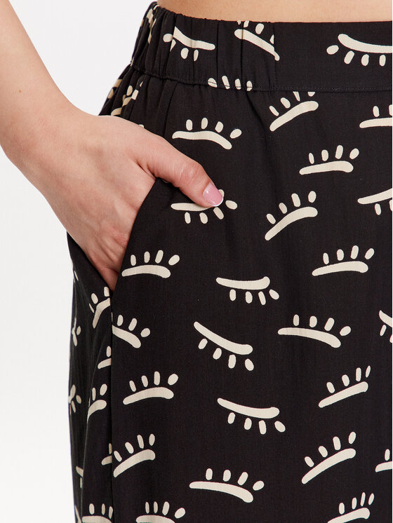 Triumph Triumph Pižamos kelnės Thermal 10214895 Juoda Regular Fit