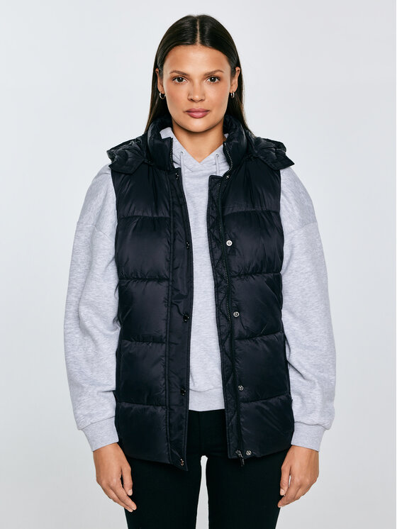 BIG STAR BIG STAR Kamizelka PIXANA Czarny Basic Fit