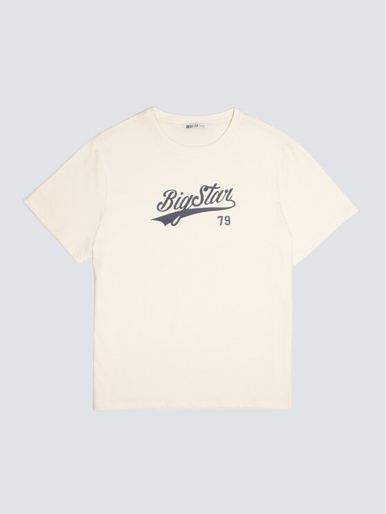 BIG STAR BIG STAR T-Shirt EMILLIA Kremowy Oversize