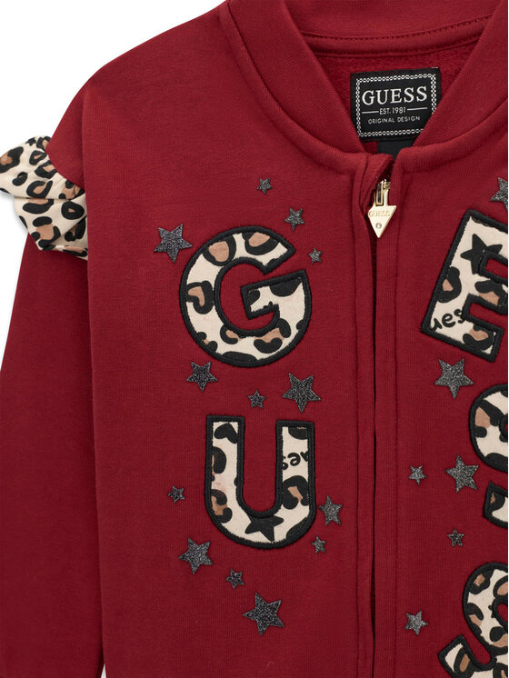 Guess Guess Sweatshirt K6BQ03 K5895 Dunkelrot Regular Fit