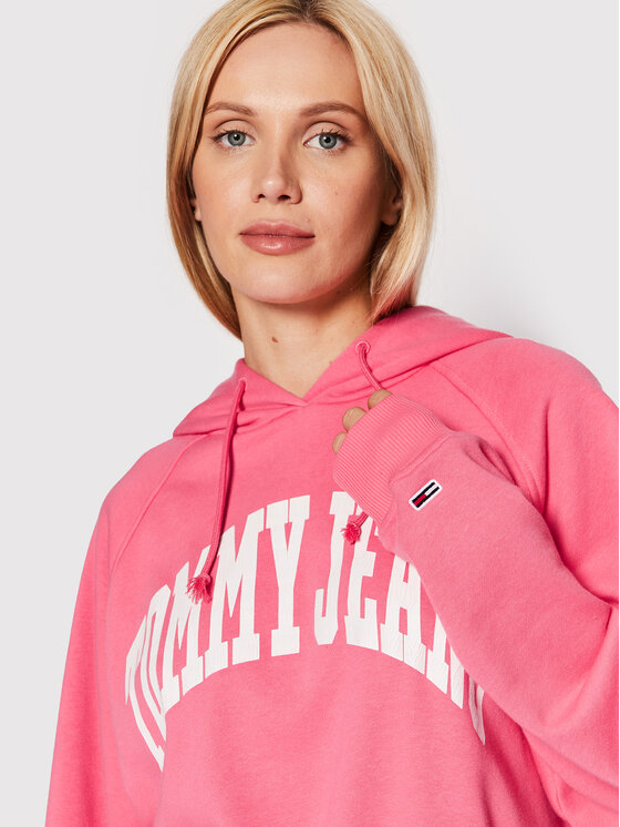 Tommy Jeans Tommy Jeans Bluza Tjw College DW0DW12956 Różowy Relaxed Fit