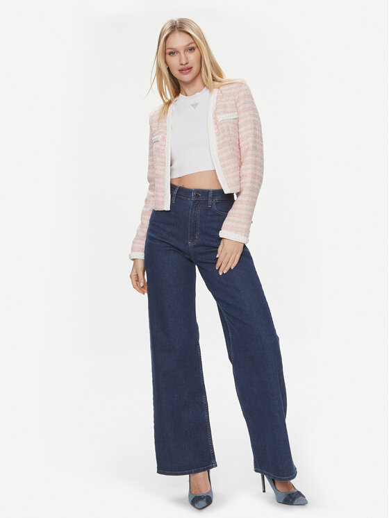 Guess Guess Sakoi Tosca Braid Boucle J W4RN38 WFWV2 Ružičasta Regular Fit