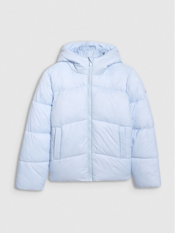 4F 4F Kurtka puchowa OUTERWEAR Niebieski jasny Regular Fit