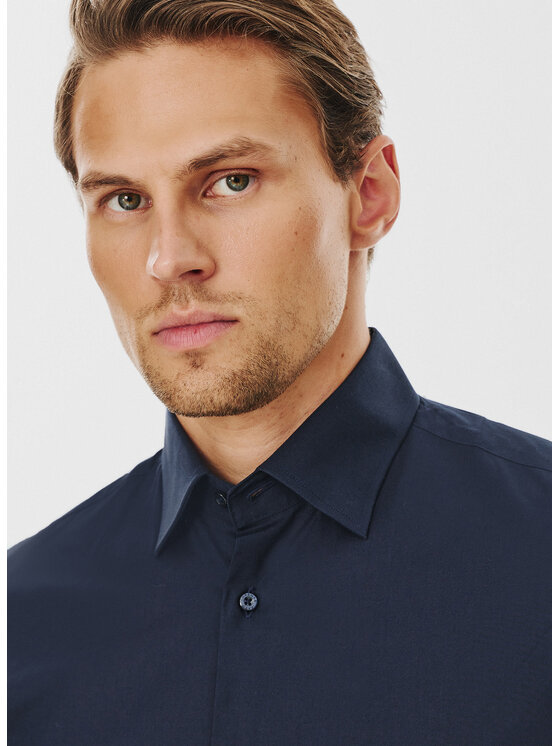 Pako Lorente Pako Lorente Koszula P24WF-1X-039 Granatowy Slim Fit