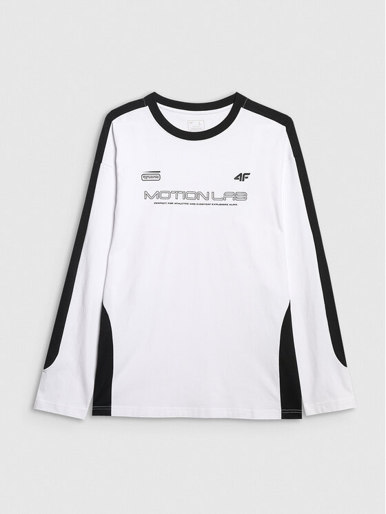 4F 4F Longsleeve DUO DYNAMICS Biały Oversize