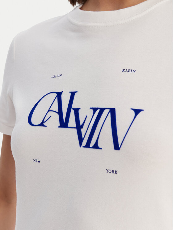 Calvin Klein Jeans Calvin Klein Jeans T-Shirt Seasonal LV047F808G Λευκό Slim Fit